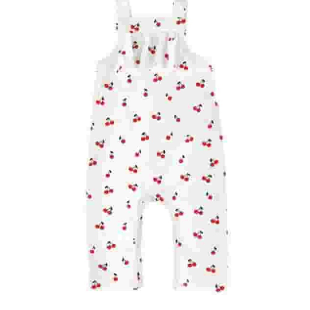 39. Cherry Print Overalls